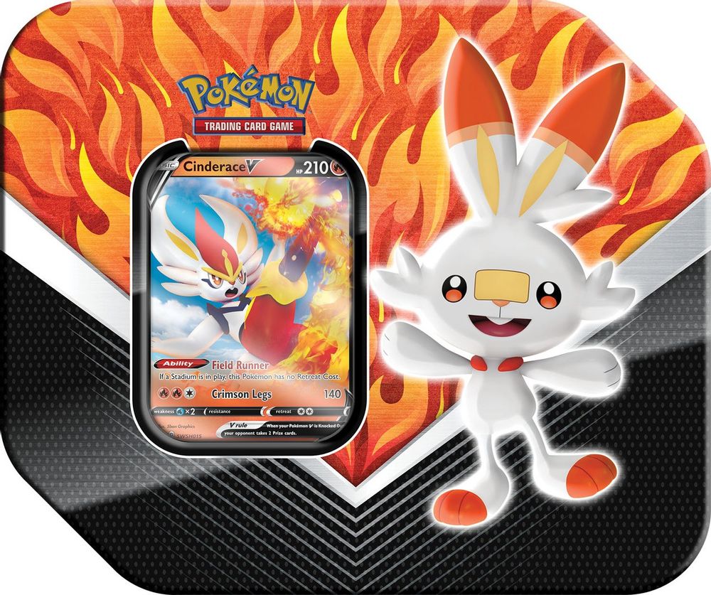 Galar Partners Tin [Cinderace V] — SWSH01: Sword & Shield Base Set