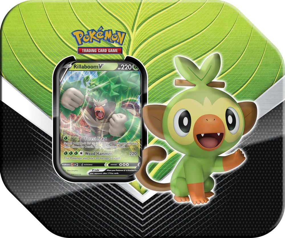 Galar Partners Tin [Rillaboom V] — SWSH01: Sword & Shield Base Set