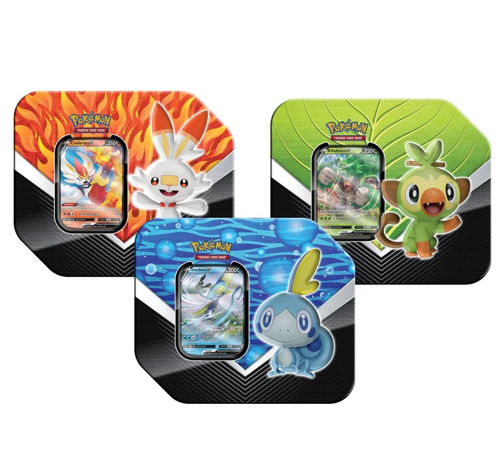 Galar Partners Tin [Set of 3] — SWSH01: Sword & Shield Base Set