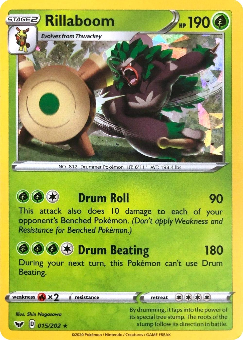 Rillaboom - 015/202 (Cracked Ice Holo) — Deck Exclusives