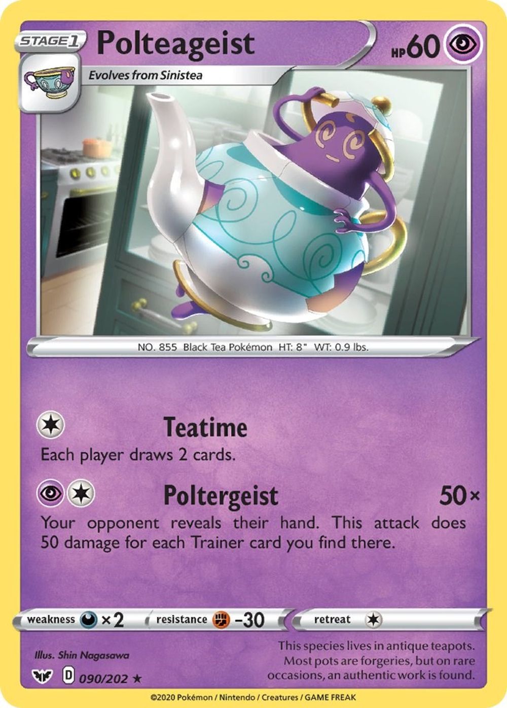 Polteageist — SWSH01: Sword & Shield Base Set