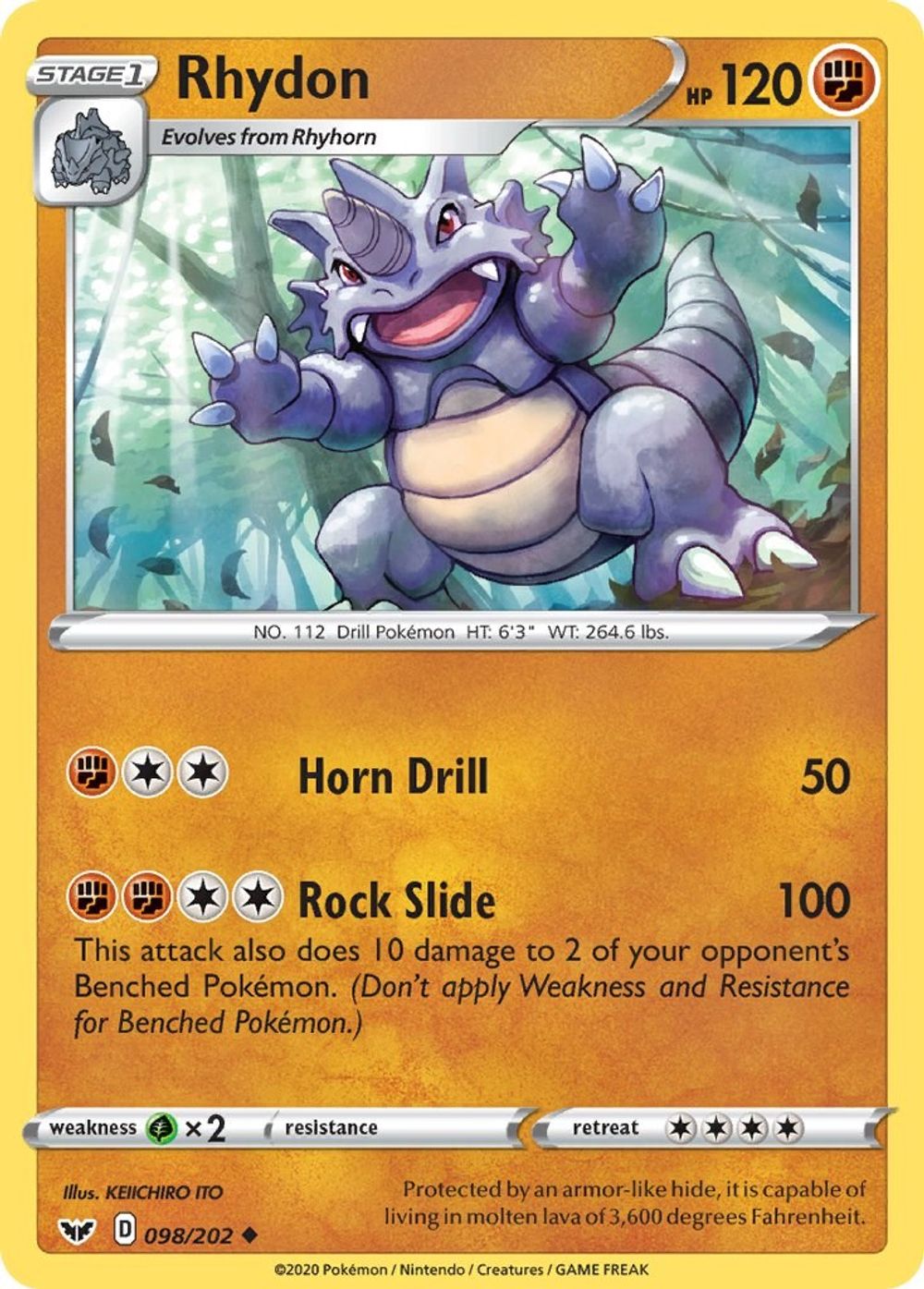 Rhydon — SWSH01: Sword & Shield Base Set