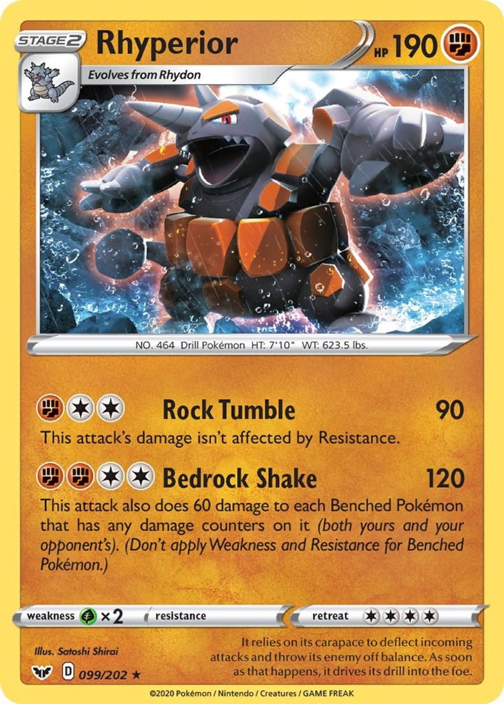 Rhyperior — SWSH01: Sword & Shield Base Set