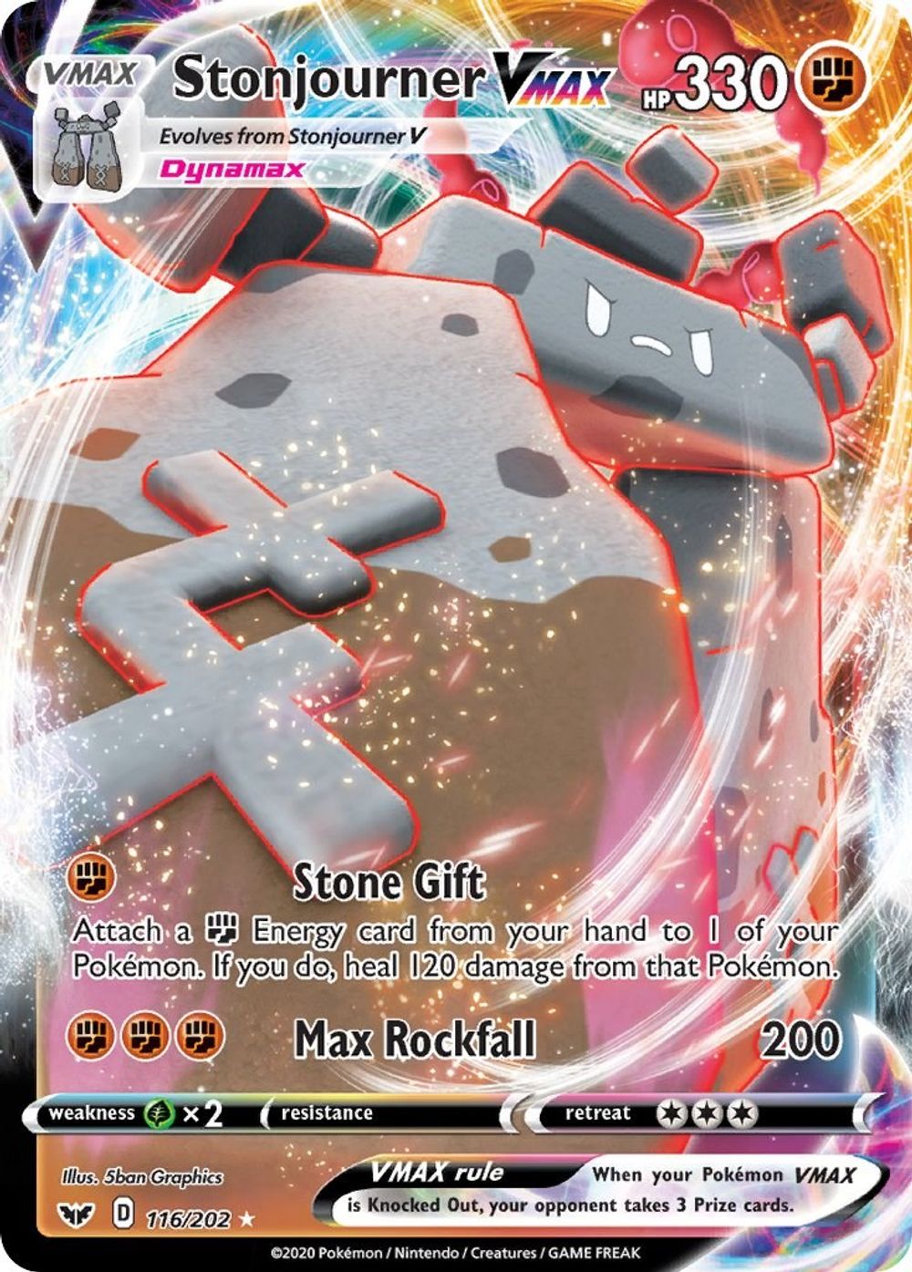 Stonjourner VMAX — SWSH01: Sword & Shield Base Set