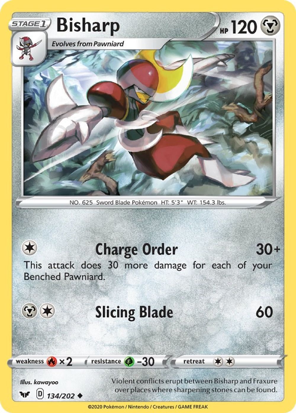 Bisharp — SWSH01: Sword & Shield Base Set