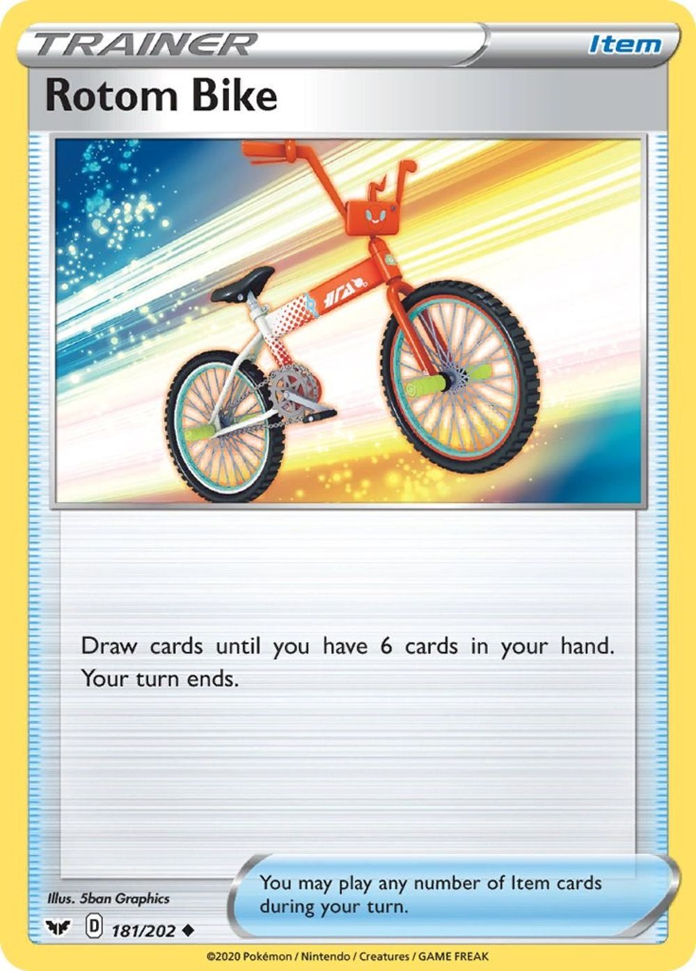Rotom Bike — SWSH01: Sword & Shield Base Set
