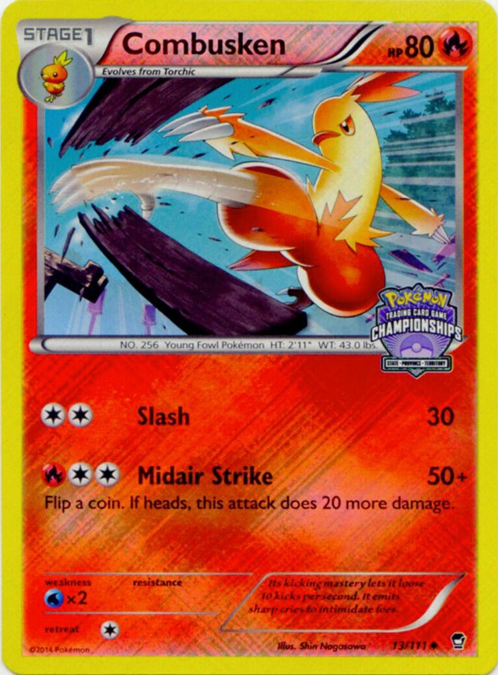 Combusken - 13/111 (State Championships) — League & Championship Cards