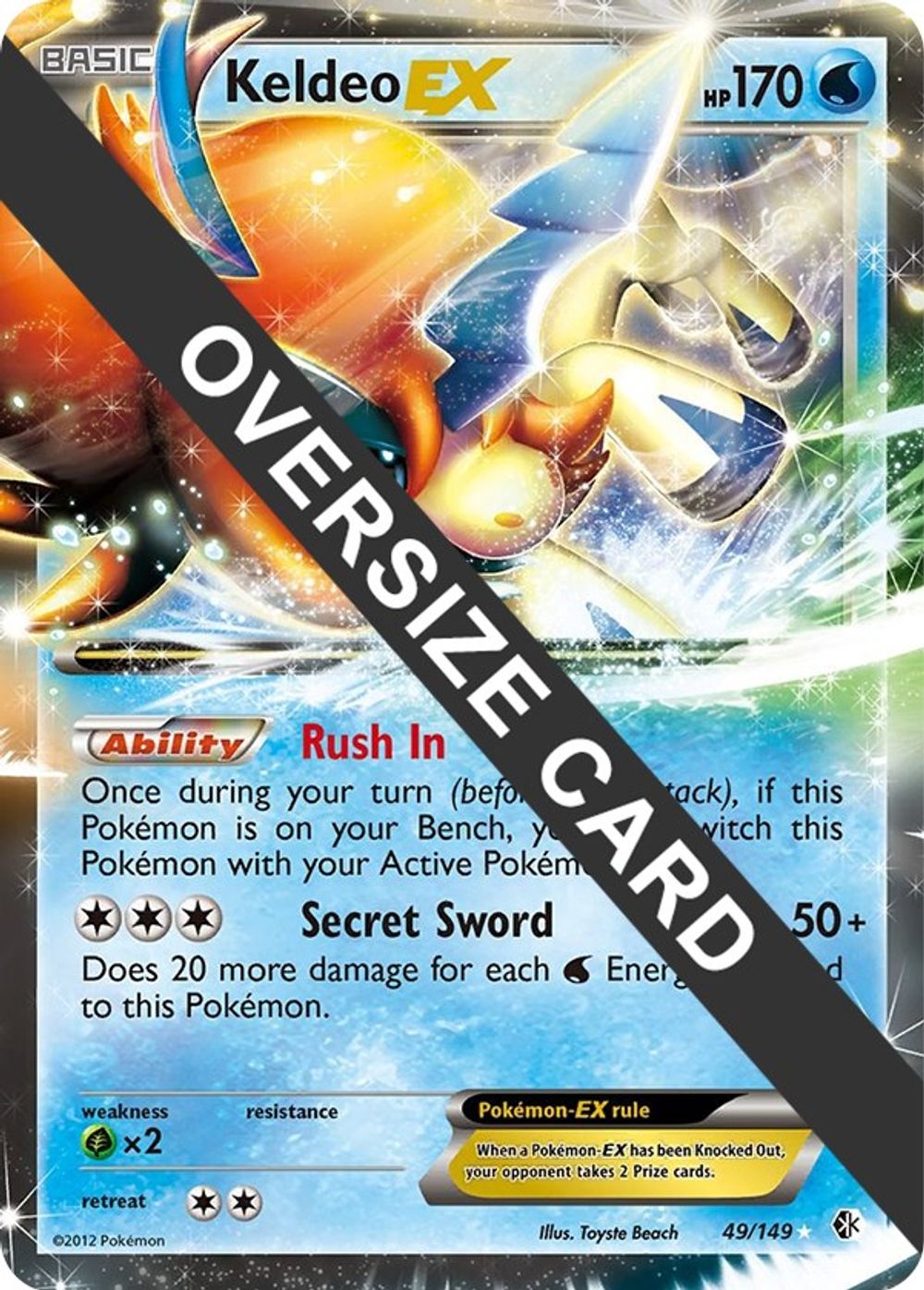 Keldeo EX - 49/99 — Jumbo Cards