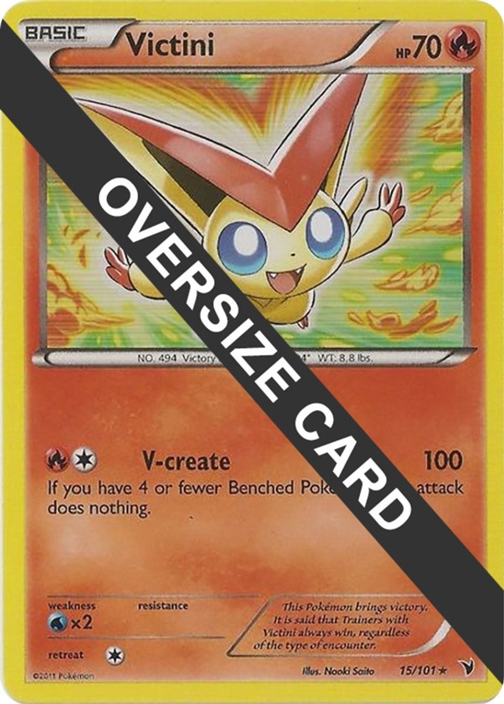 Victini - 15/101 — Jumbo Cards