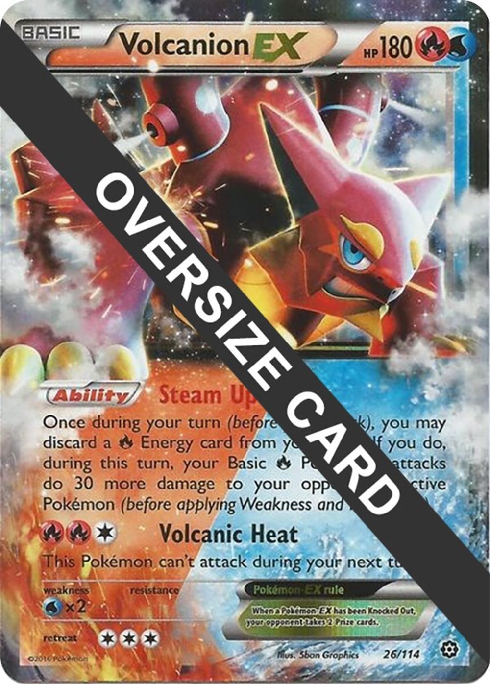 Volcanion - 26/114 — Jumbo Cards