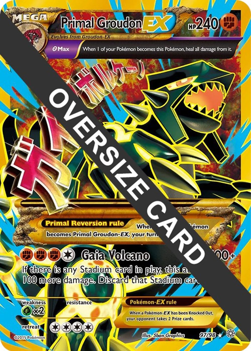 Primal Groudon EX - 97/98 — Jumbo Cards