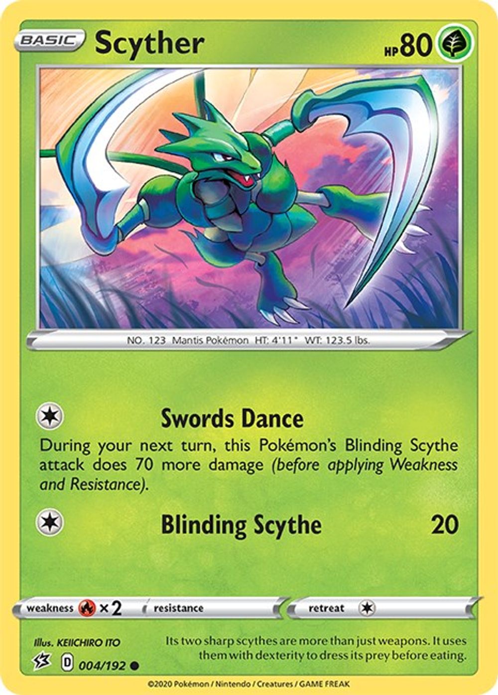 Scyther — SWSH02: Rebel Clash