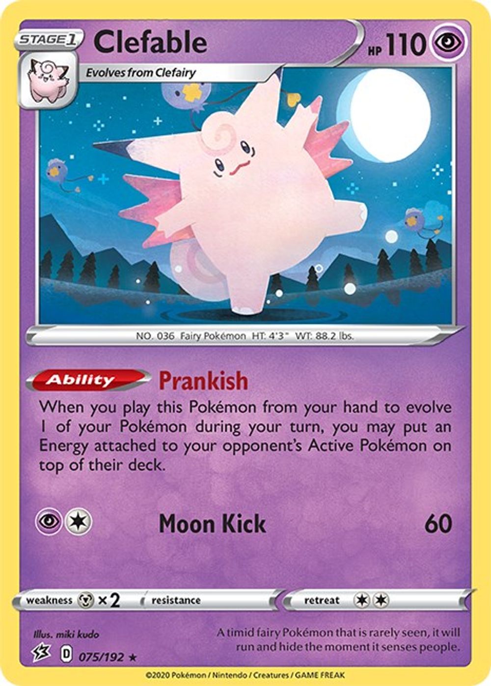 Clefable — SWSH02: Rebel Clash
