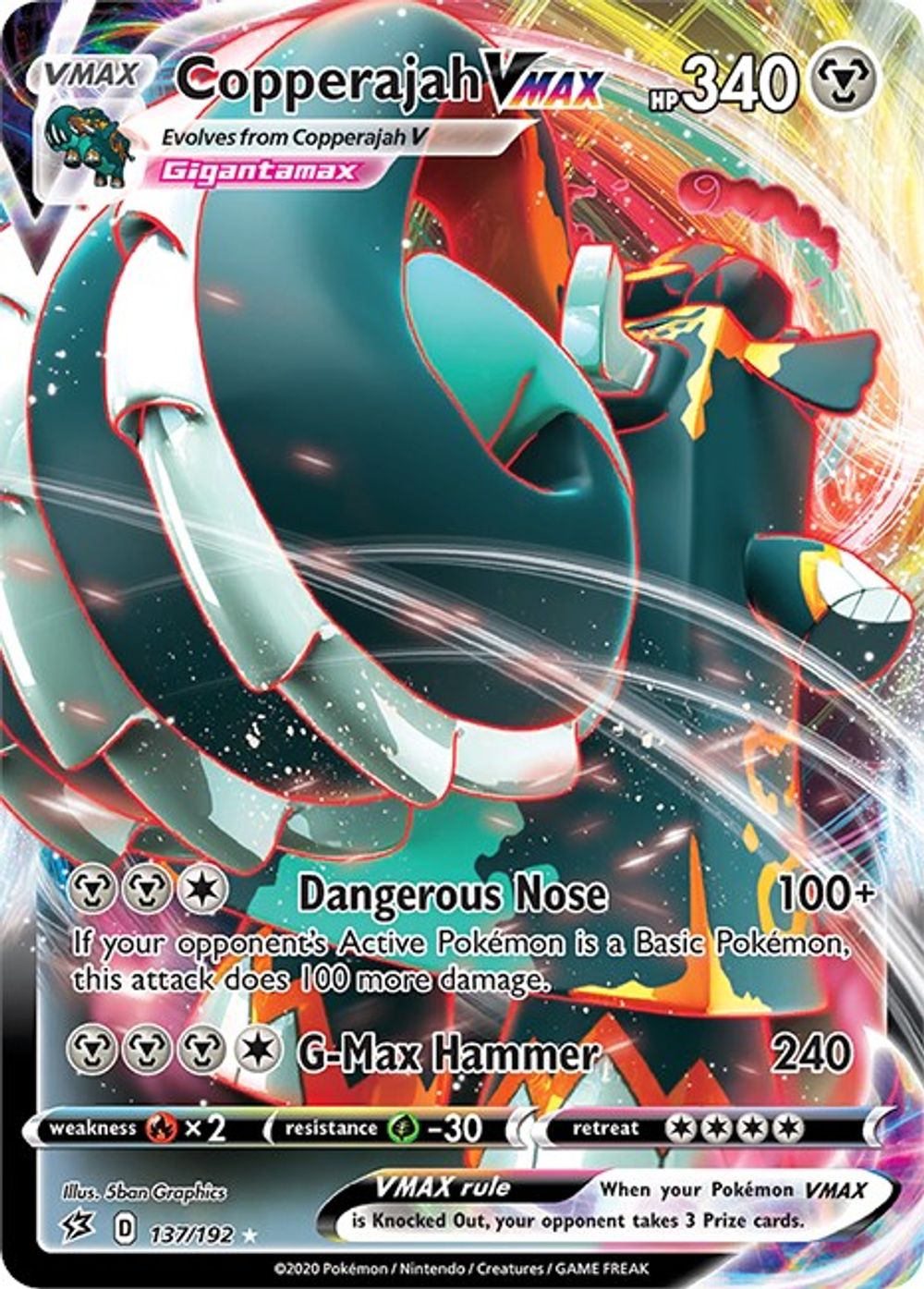 Copperajah VMAX — SWSH02: Rebel Clash