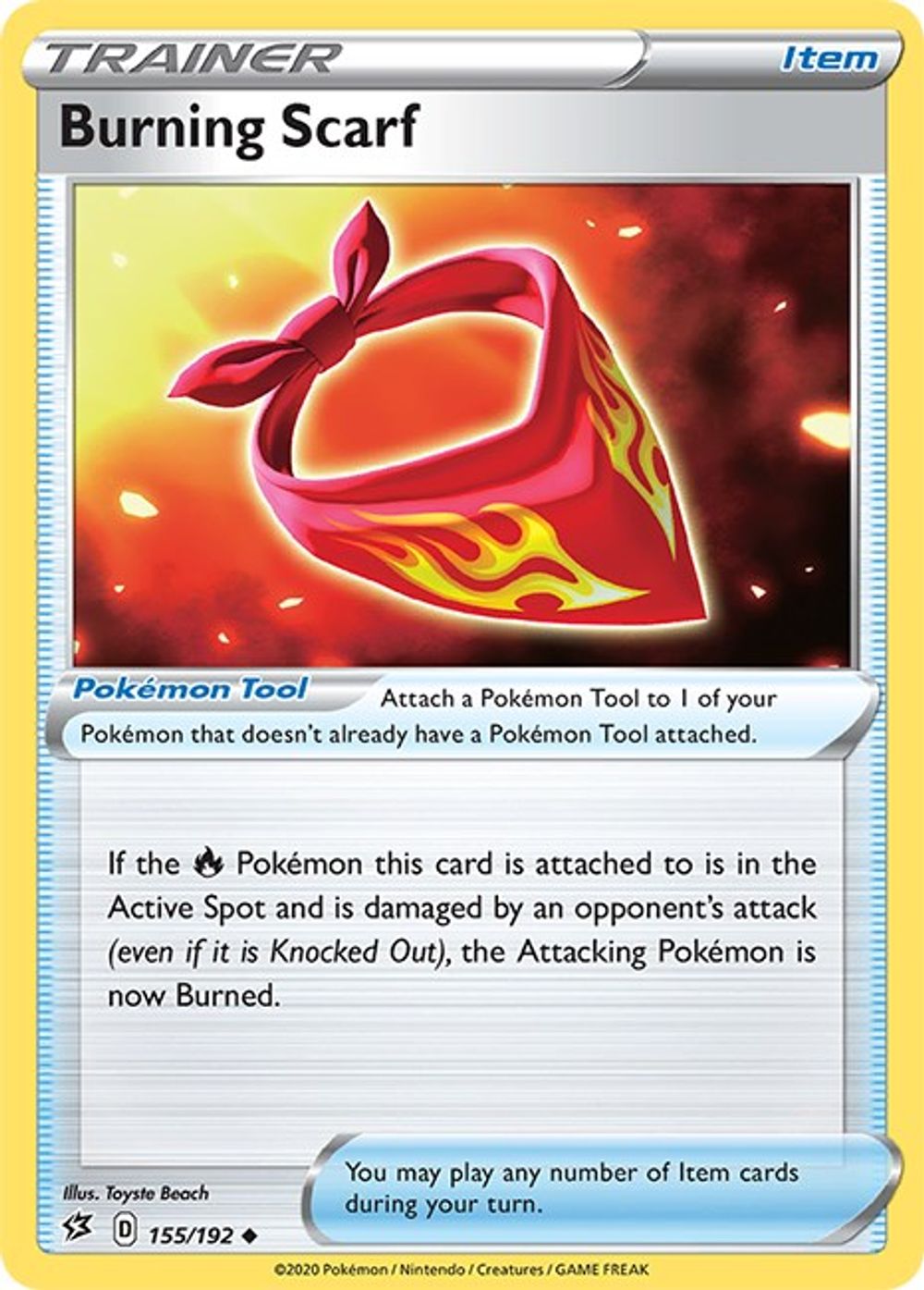 Burning Scarf — SWSH02: Rebel Clash