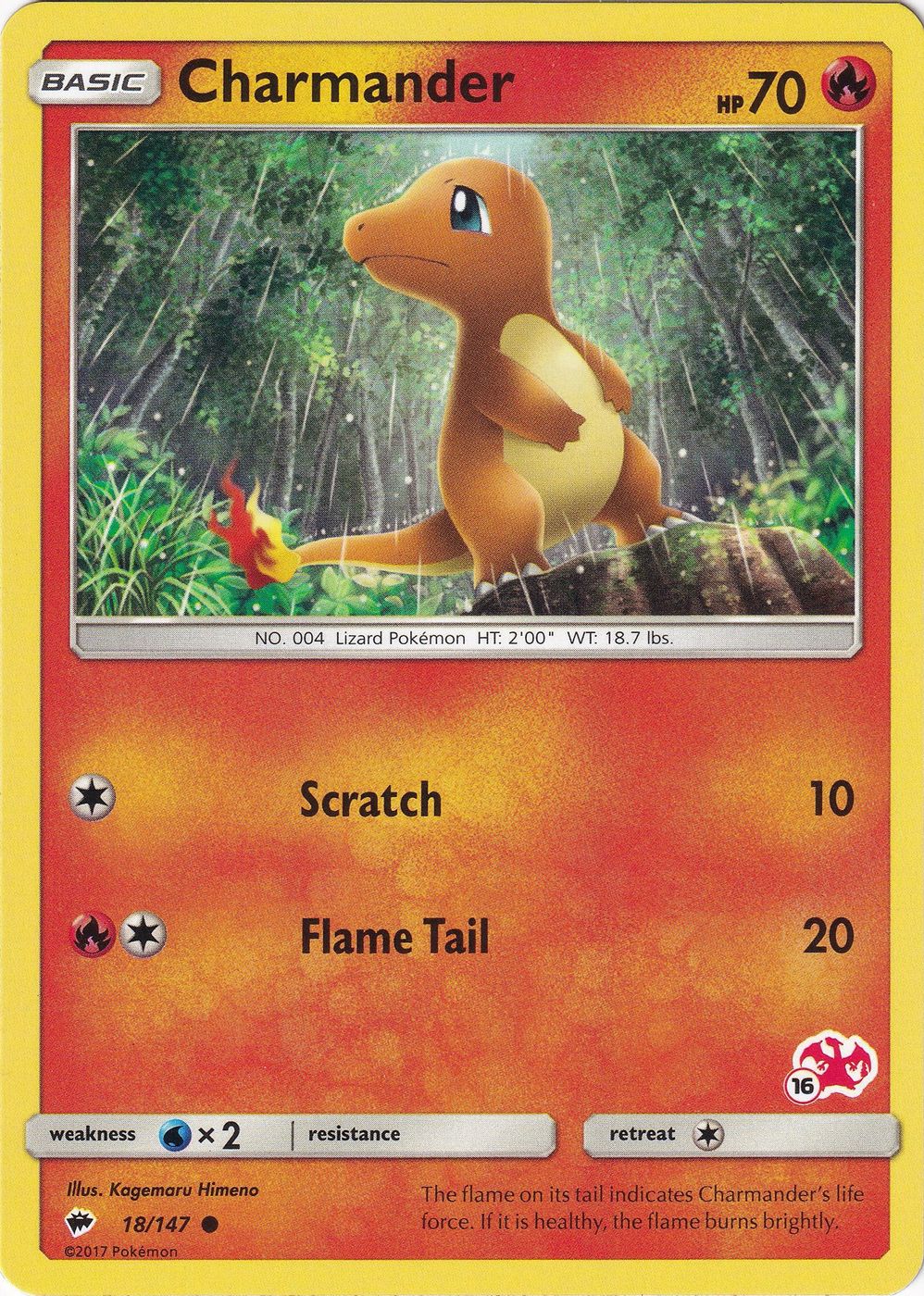 Charmander - 18/147 (#16 Charizard Stamped) — Battle Academy