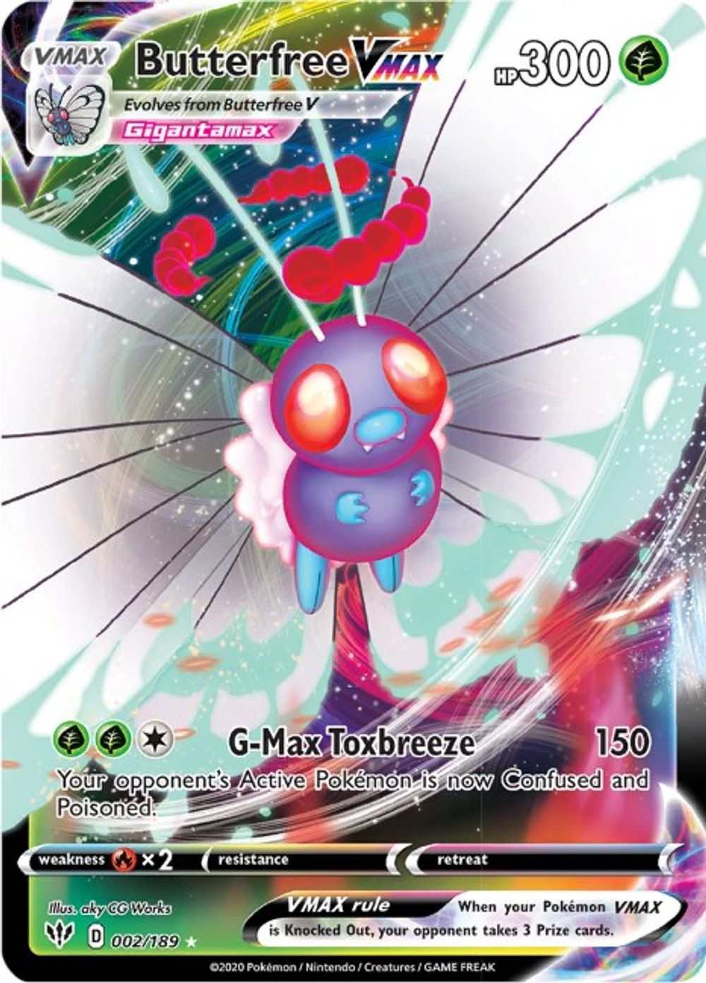 Butterfree VMAX — SWSH03: Darkness Ablaze