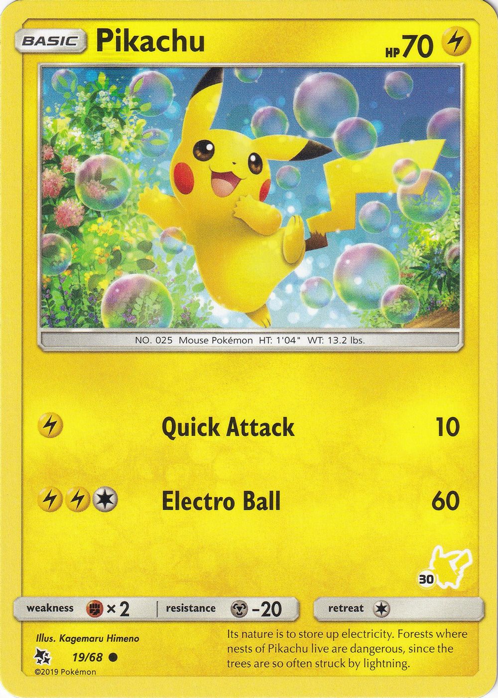 Pikachu - 19/68 (#30 Pikachu Stamped) — Battle Academy