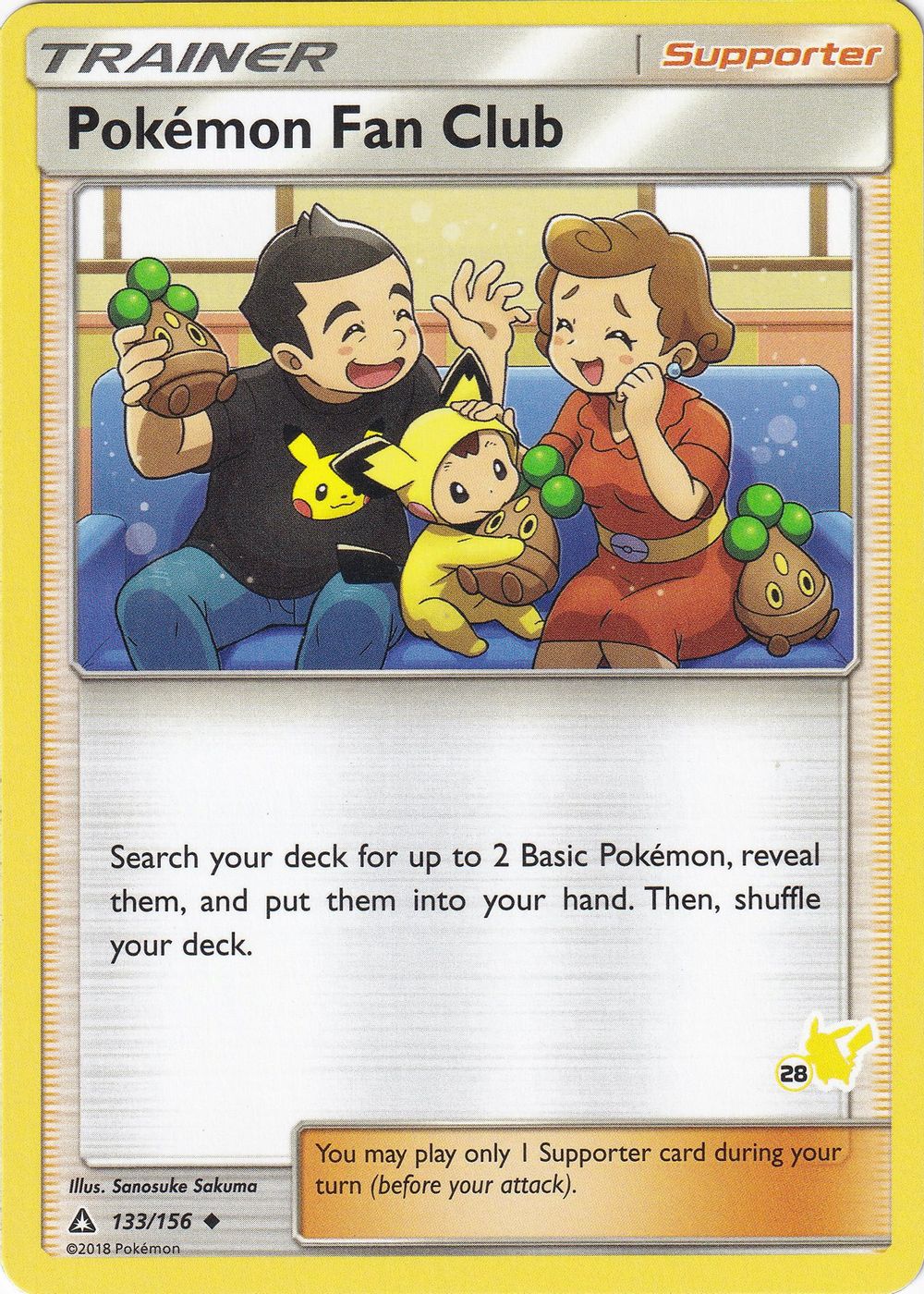 Pokemon Fan Club - 133/156 (#28 Pikachu Stamped) — Battle Academy