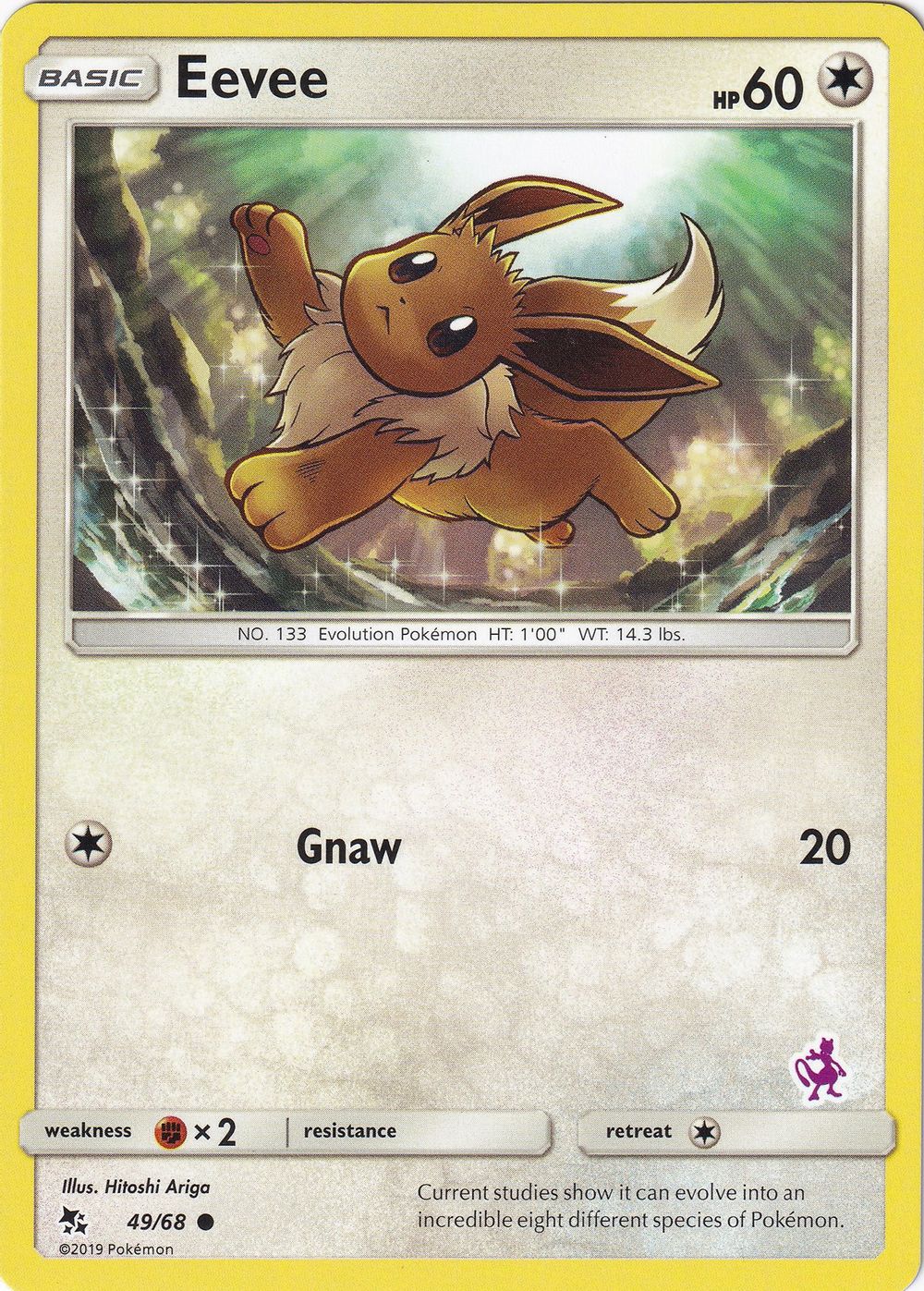 Eevee - 49/68 (Mewtwo Stamped) — Battle Academy