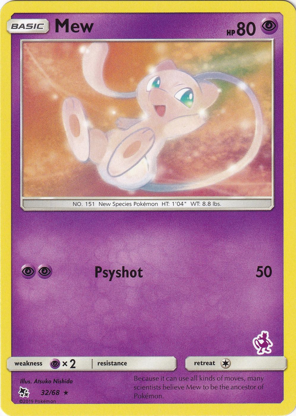 Mew - 32/68 (Mewtwo Stamped) — Battle Academy