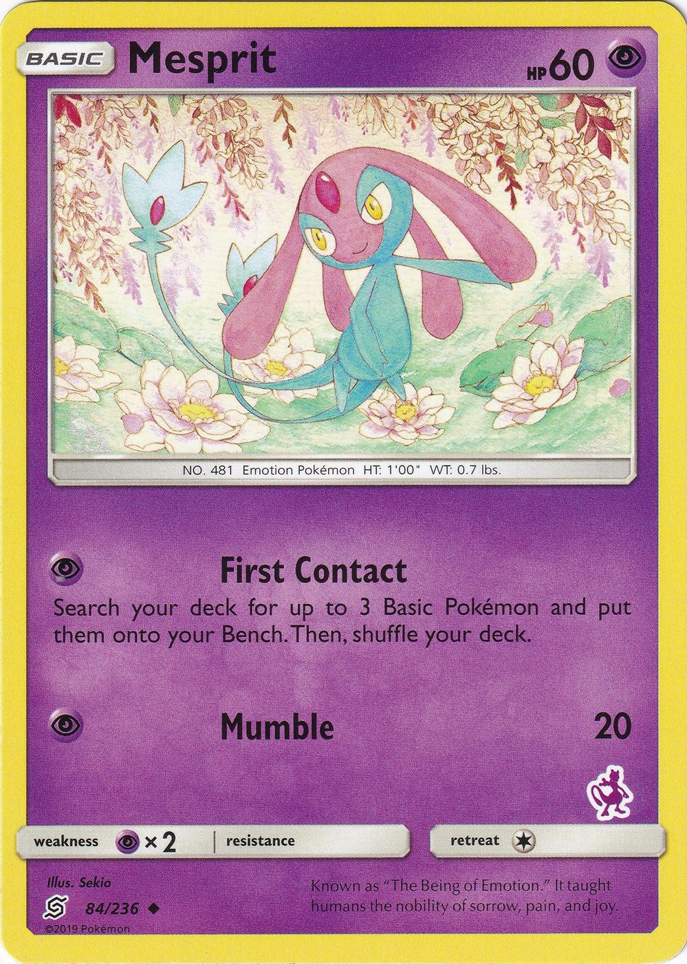 Mesprit - 84/236 (Mewtwo Stamped) — Battle Academy