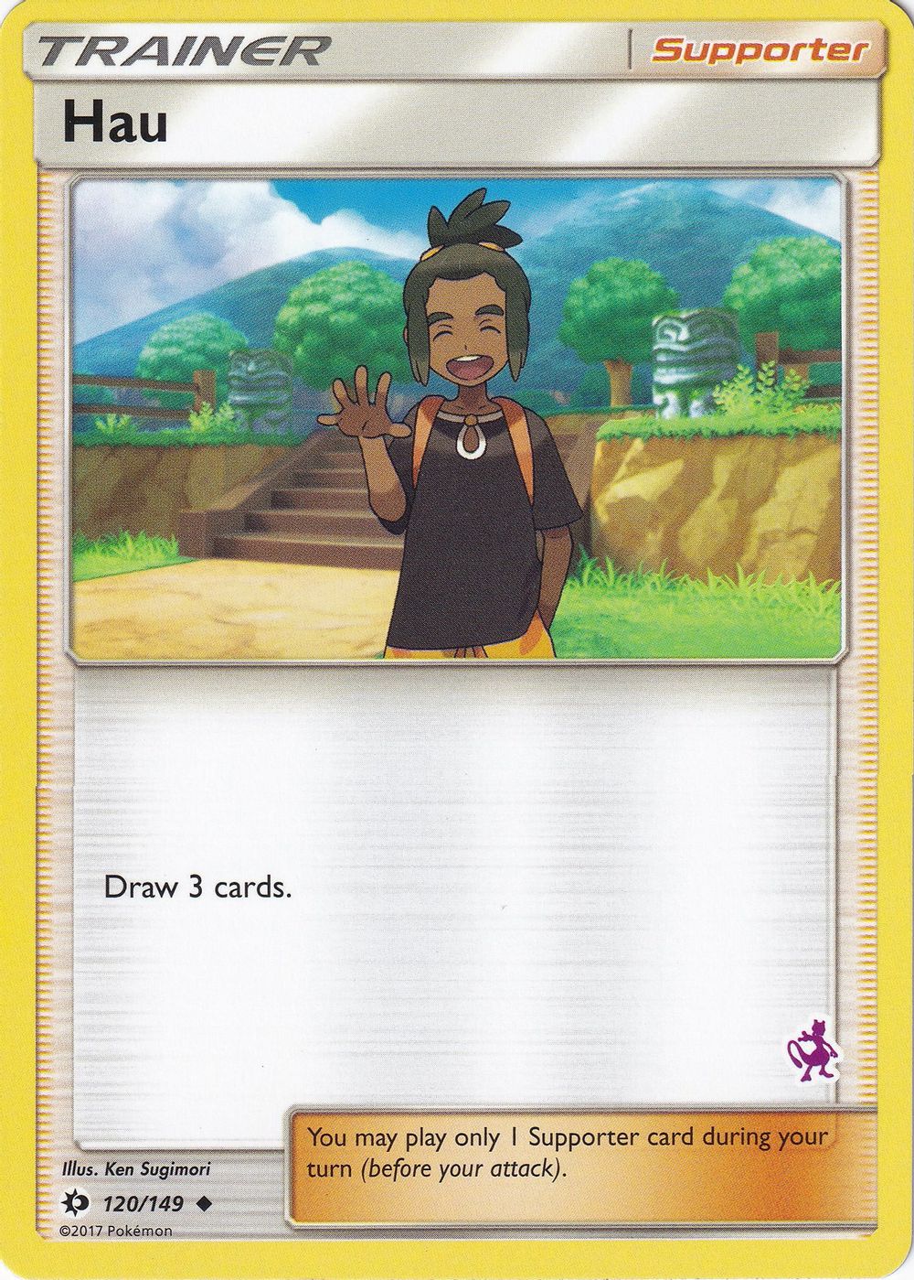 Hau - 120/149 (Mewtwo Stamped) — Battle Academy