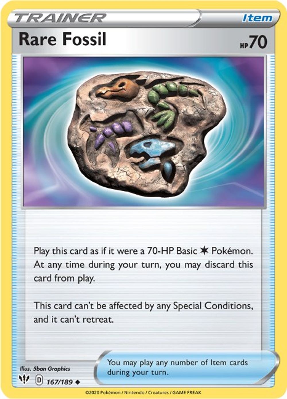 Rare Fossil — SWSH03: Darkness Ablaze