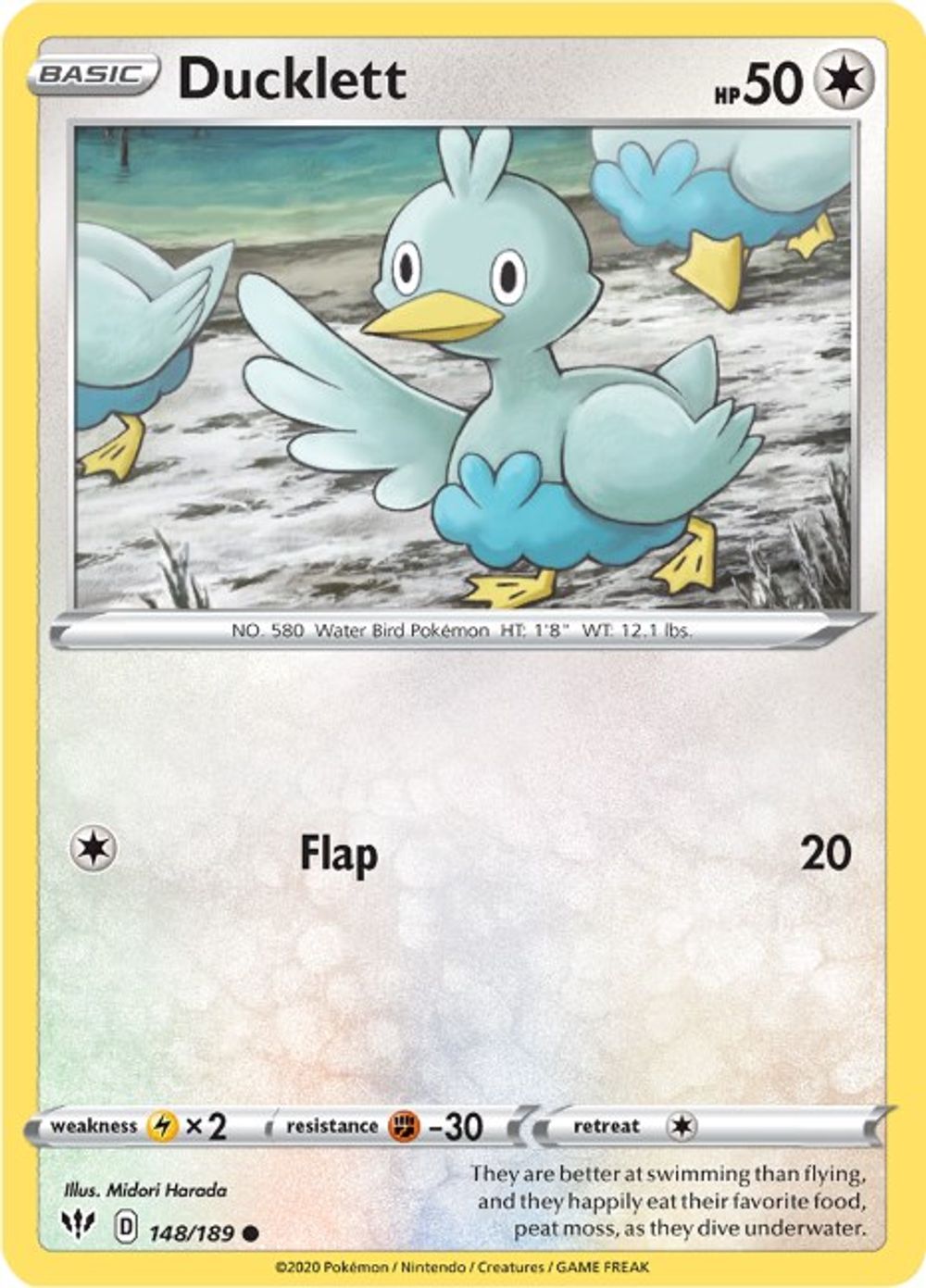 Ducklett — SWSH03: Darkness Ablaze