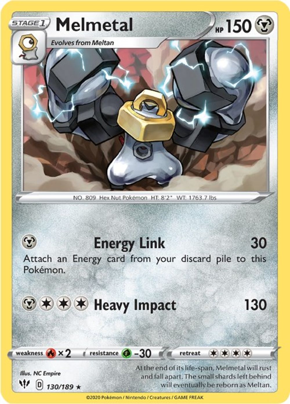Melmetal — SWSH03: Darkness Ablaze