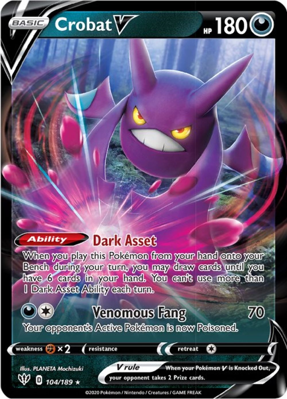 Crobat V — SWSH03: Darkness Ablaze