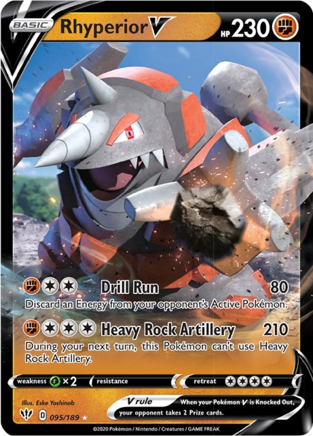 Rhyperior V — SWSH03: Darkness Ablaze