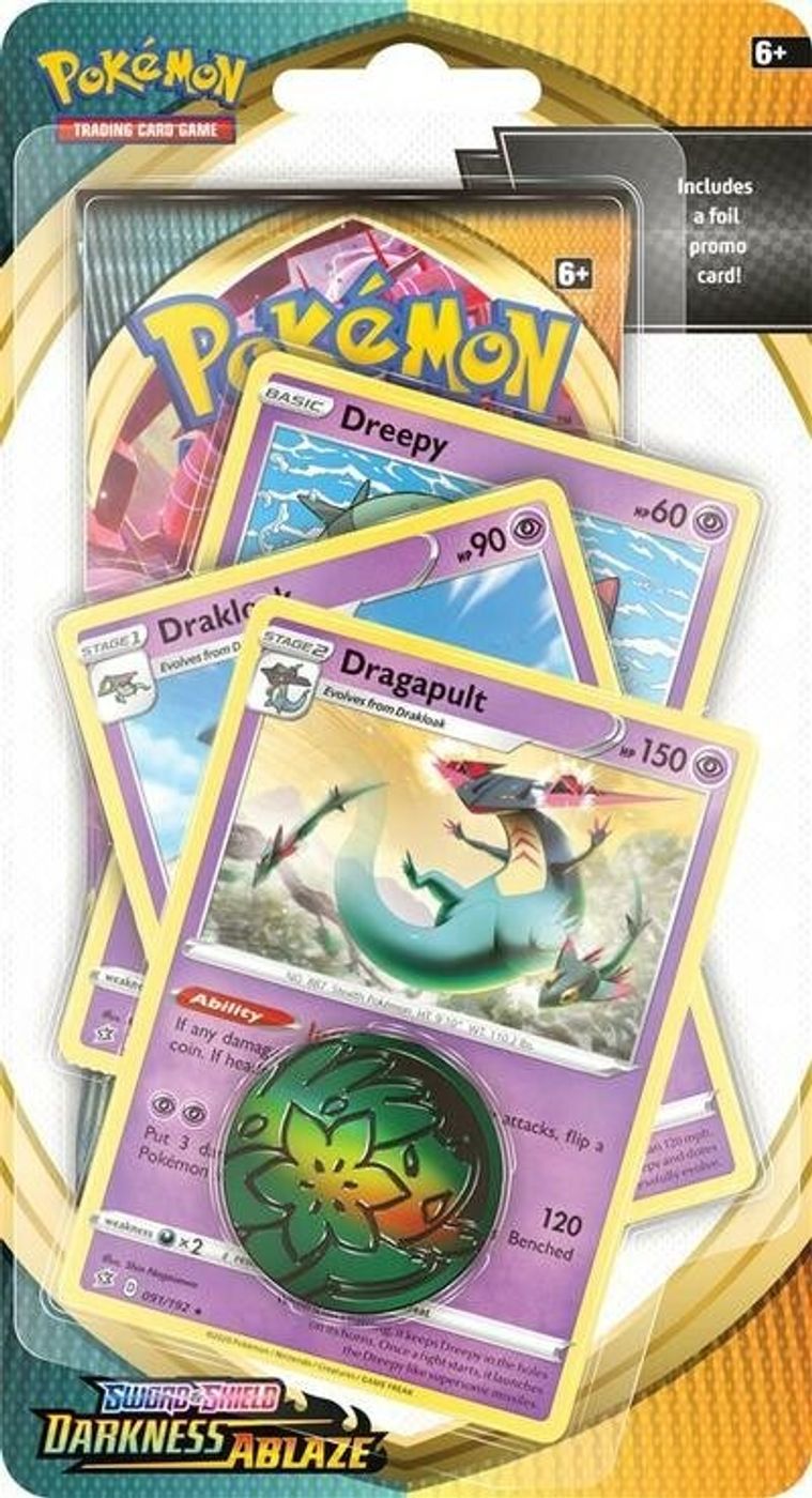 Darkness Ablaze Premium Checklane Blister [Dragapult] — SWSH03: Darkness Ablaze