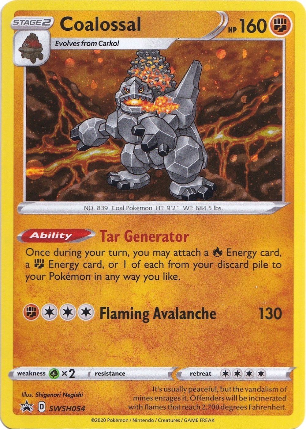 Coalossal - SWSH054 — SWSH: Sword & Shield Promo Cards