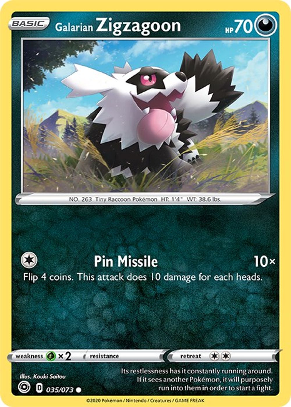 Galarian Zigzagoon — Champion's Path