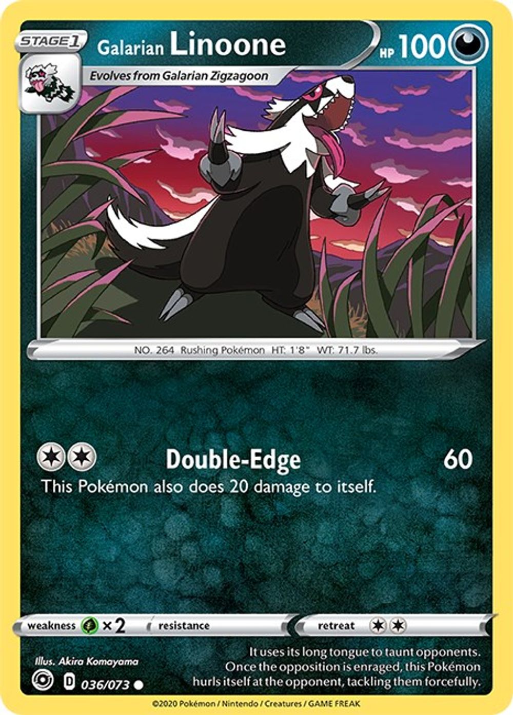 Galarian Linoone — Champion's Path