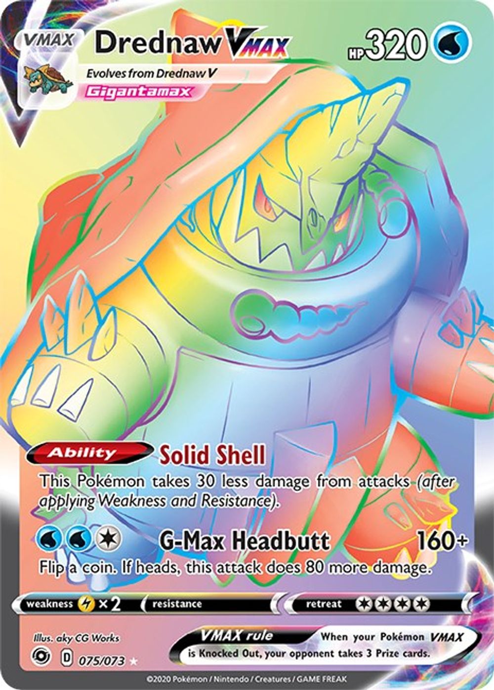 Drednaw VMAX (Secret) — Champion's Path