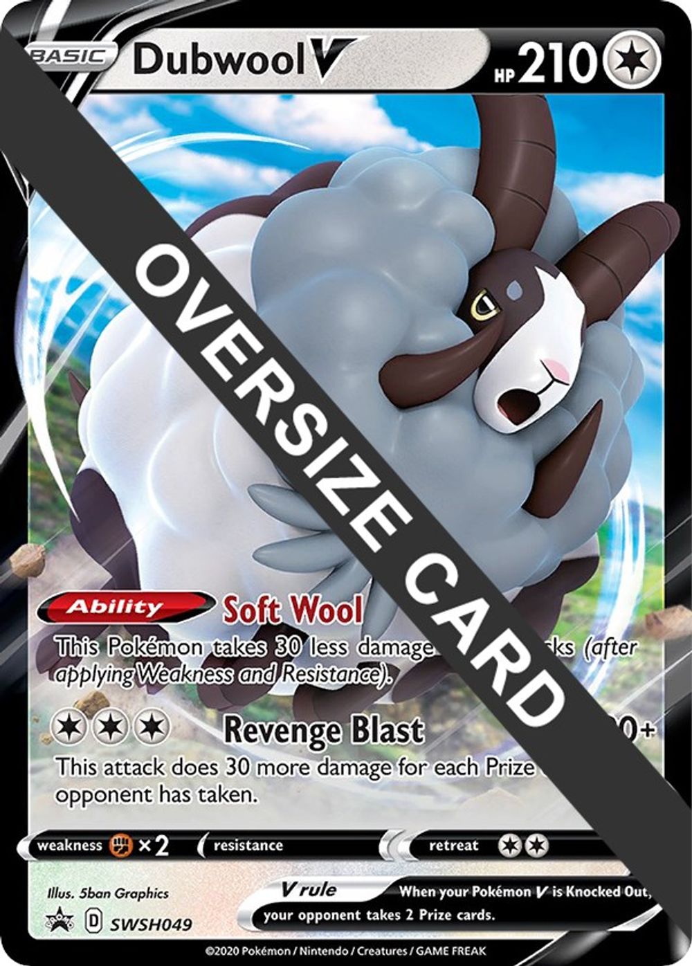 Dubwool V - SWSH049 — Jumbo Cards