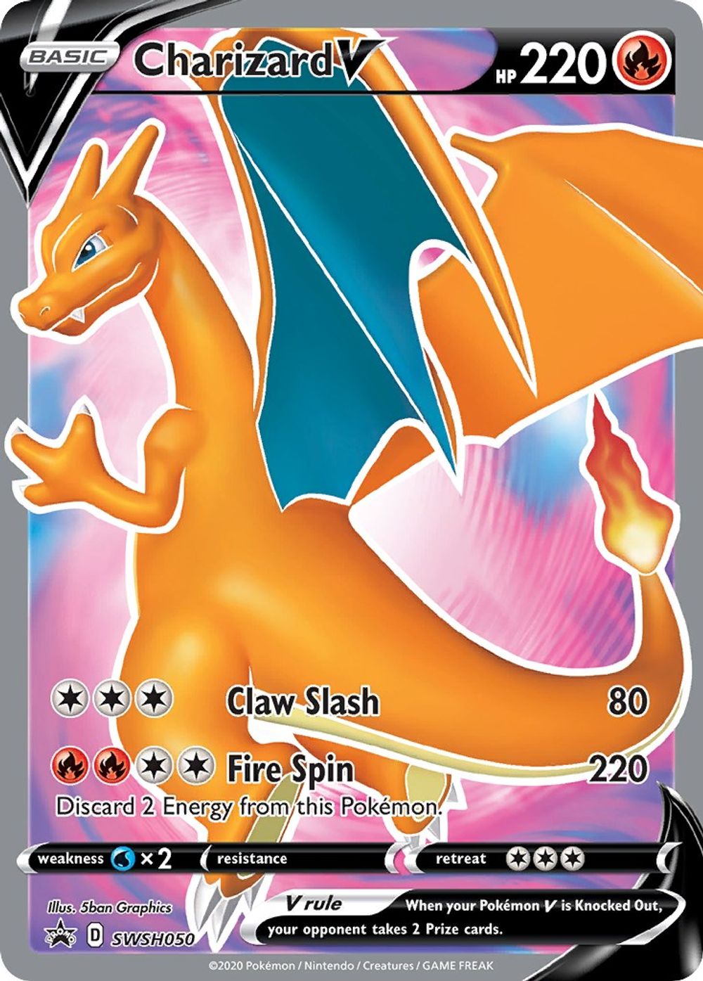 Charizard V - SWSH050 — SWSH: Sword & Shield Promo Cards
