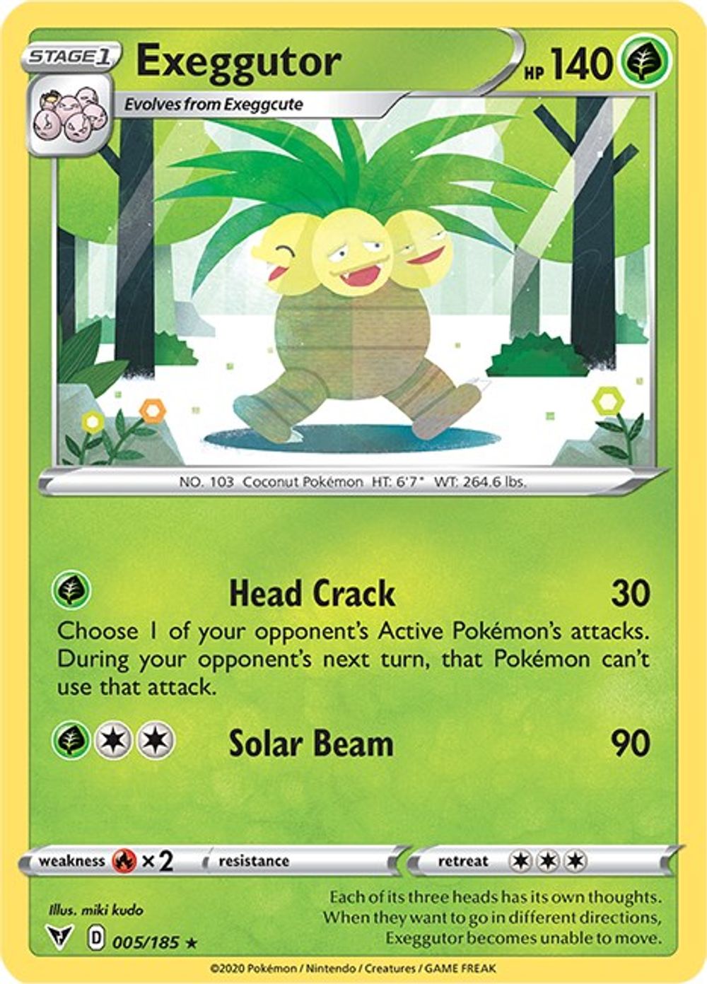 Exeggutor — SWSH04: Vivid Voltage