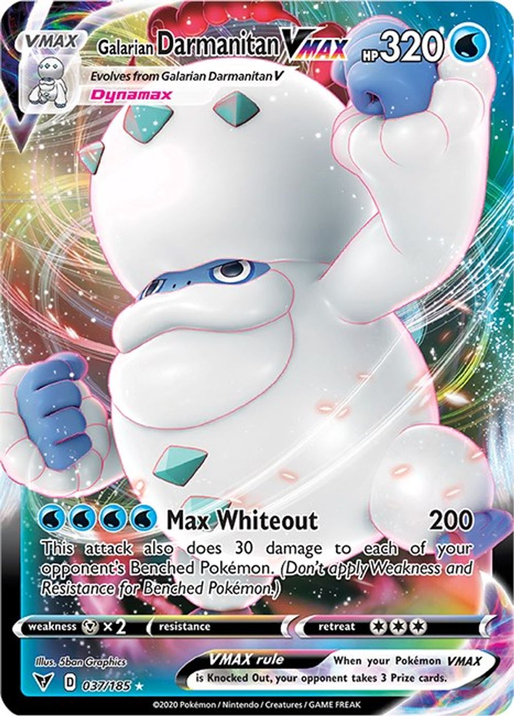 Galarian Darmanitan VMAX — SWSH04: Vivid Voltage