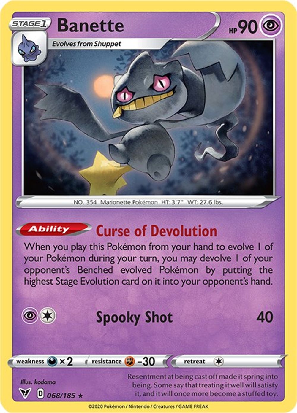 Banette — SWSH04: Vivid Voltage
