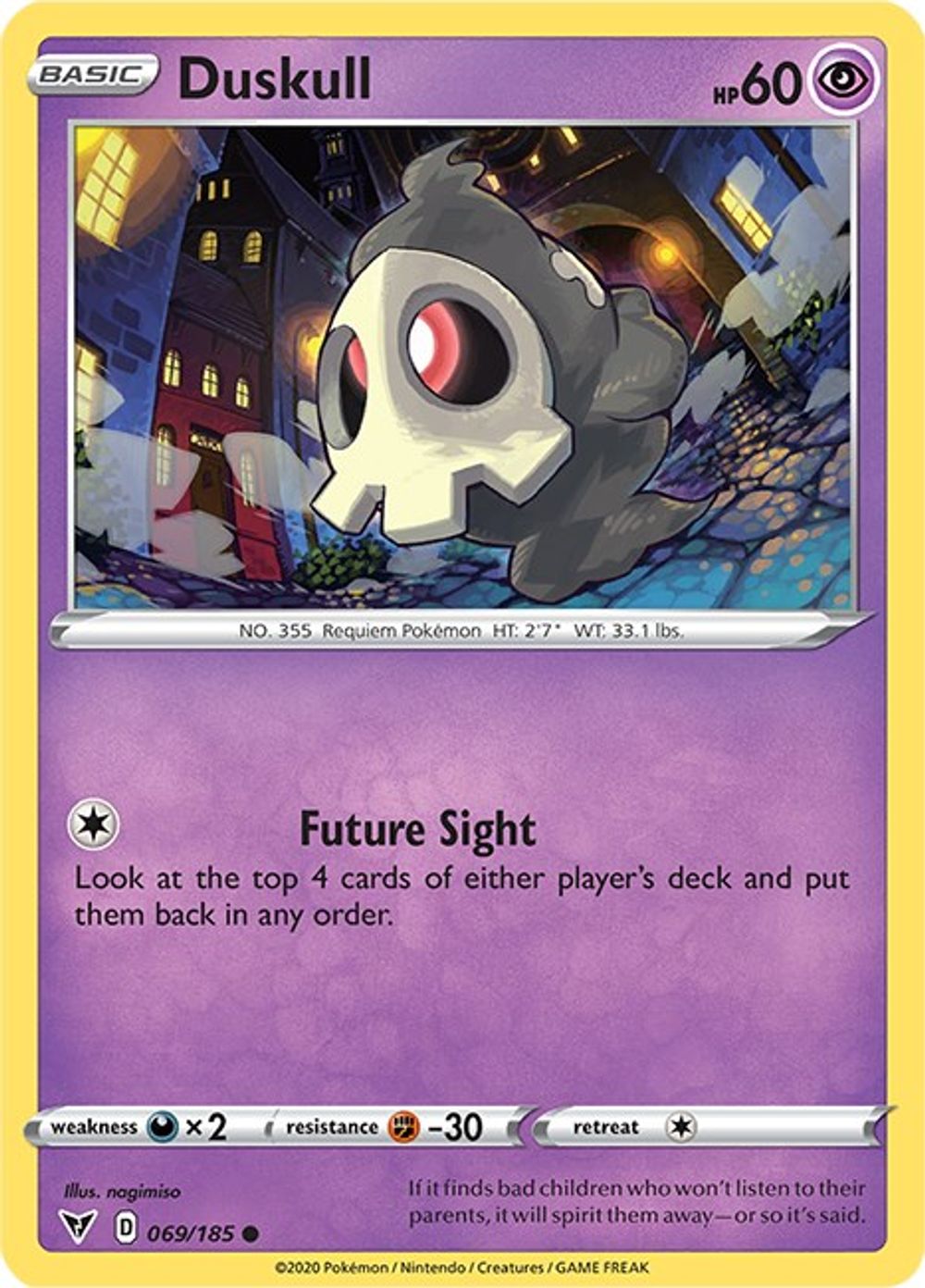 Duskull — SWSH04: Vivid Voltage