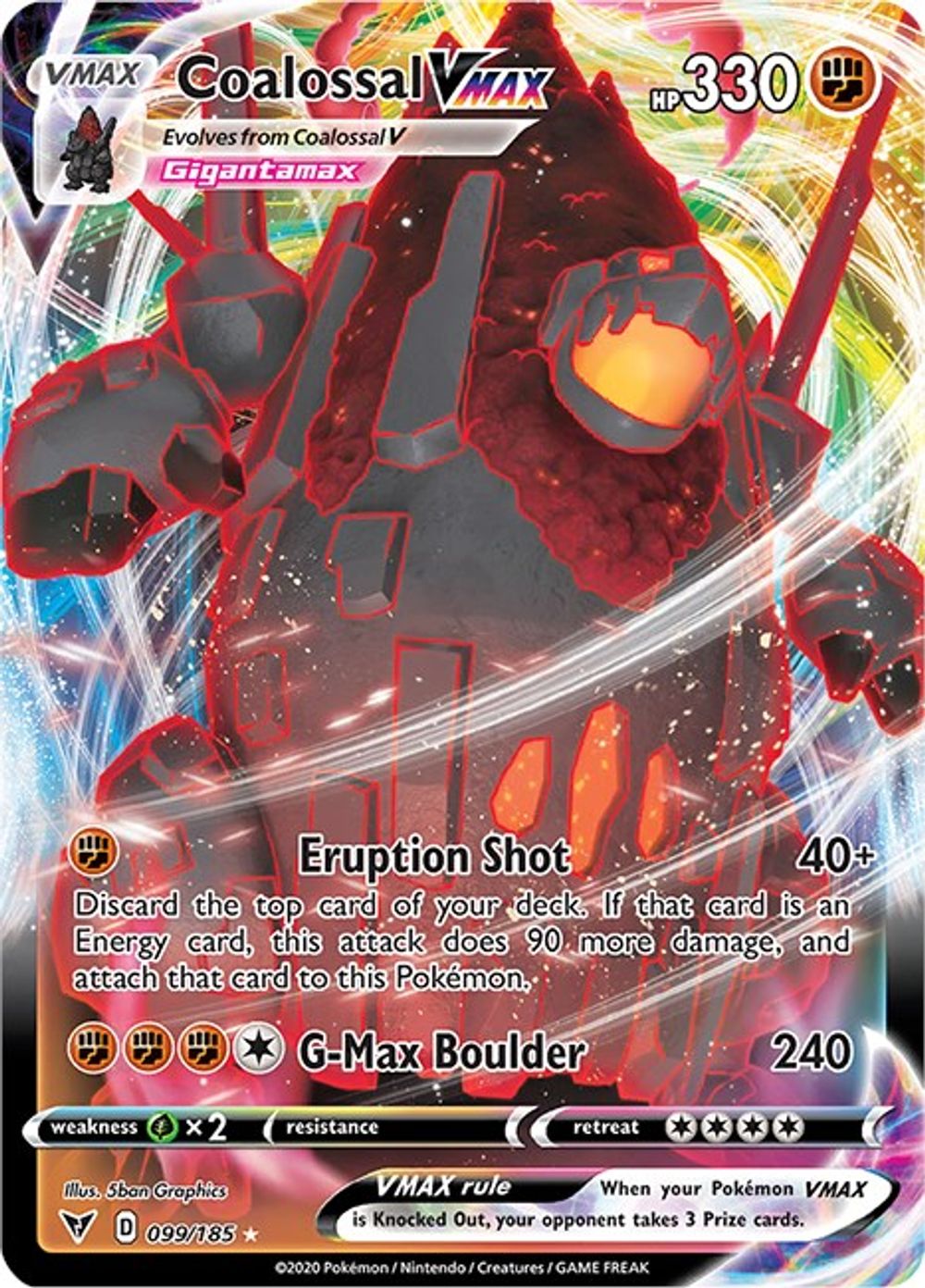 Coalossal VMAX — SWSH04: Vivid Voltage