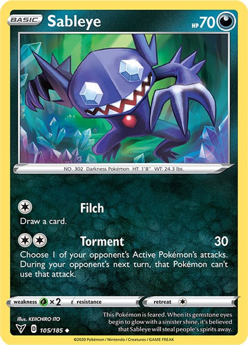 Sableye — SWSH04: Vivid Voltage