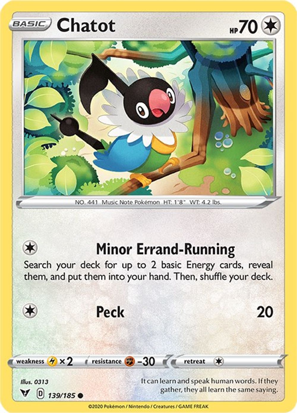 Chatot — SWSH04: Vivid Voltage