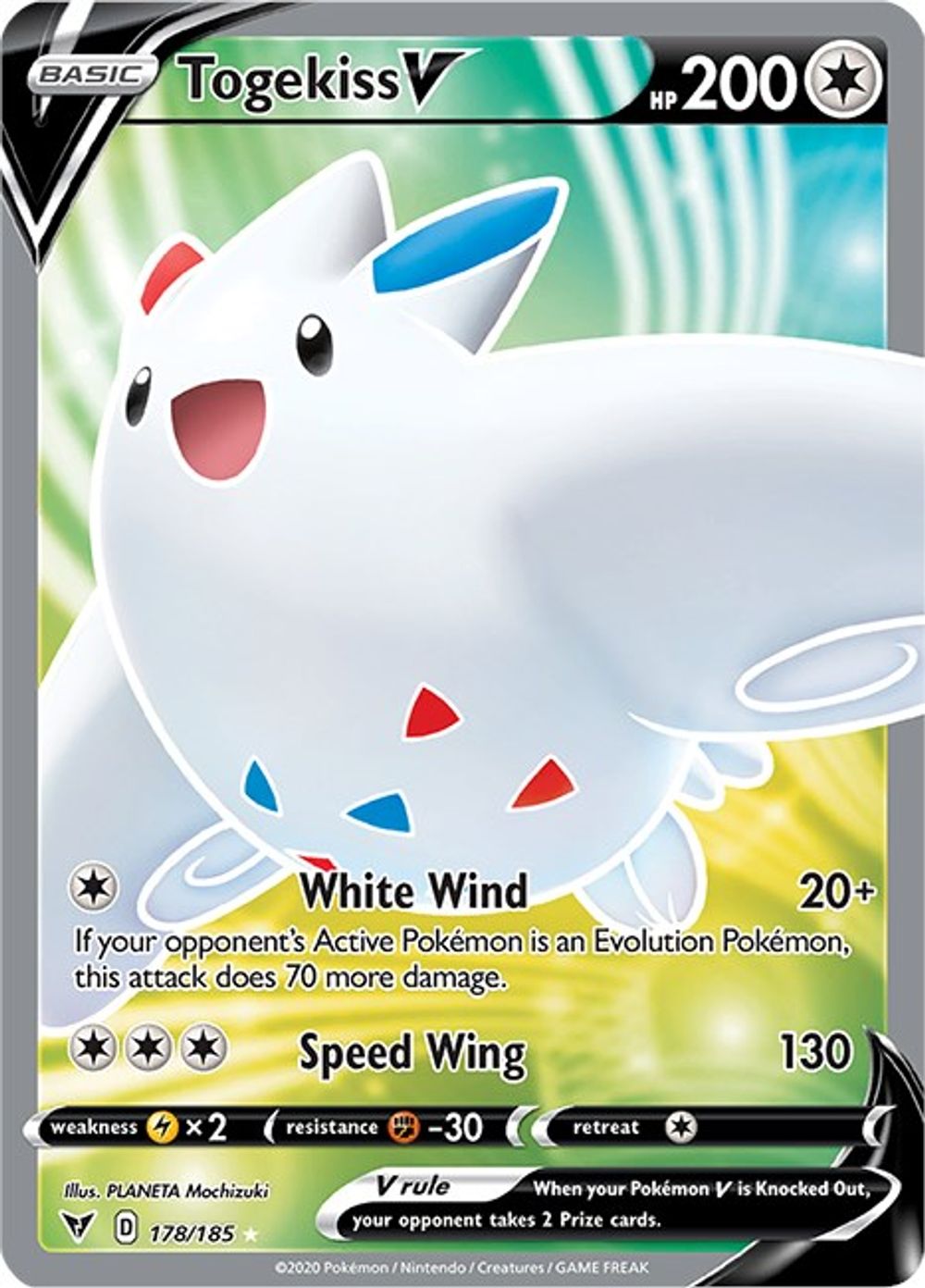 Togekiss V (Full Art) — SWSH04: Vivid Voltage