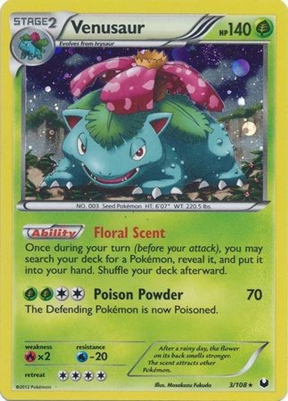Venusaur - 3/108 (Cosmos Holo) — Blister Exclusives