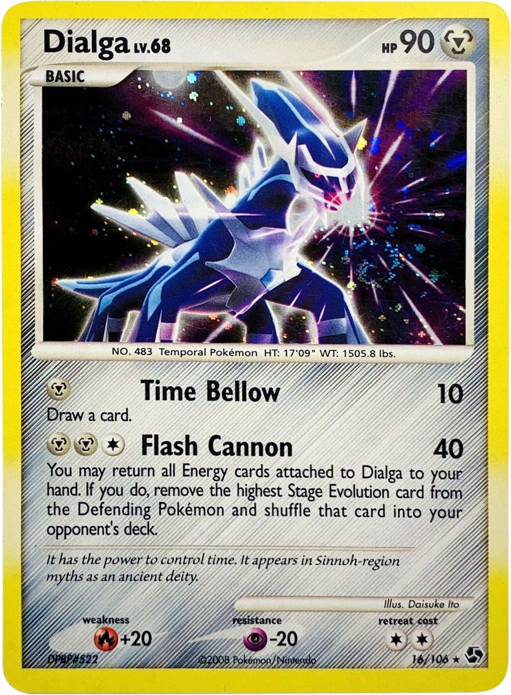 Dialga - 16/106 (Cosmos Holo) — Deck Exclusives