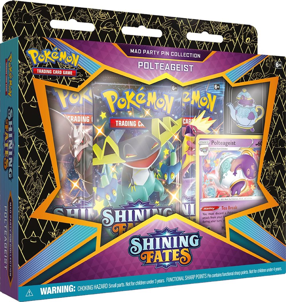 Shining Fates Mad Party Pin Collection [Polteageist] — Shining Fates